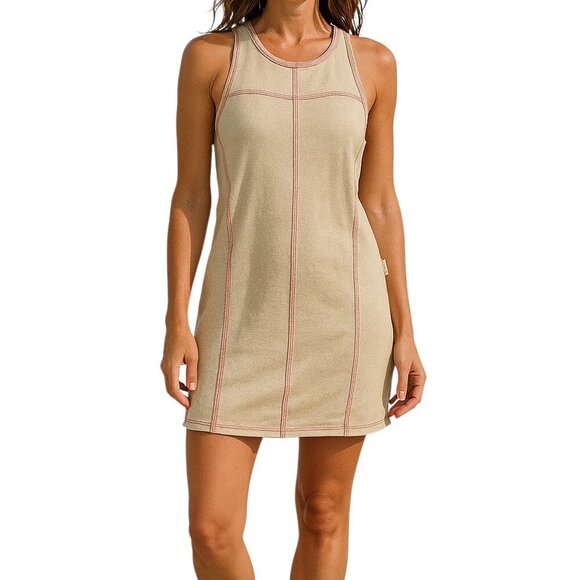 Free People Dresses & Skirts - Free People Pastel Pink High Neck Mini Dress Women’s Size L
